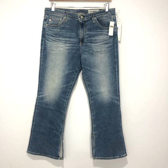 AG Adriano Goldschmied The Jodi Crop High Rise Slim Flare Jeans